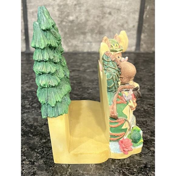 Enesco Moose Creek Crossing Letter Holder 2001 Paper Fishing Angler Napkin - Picture 6 of 8